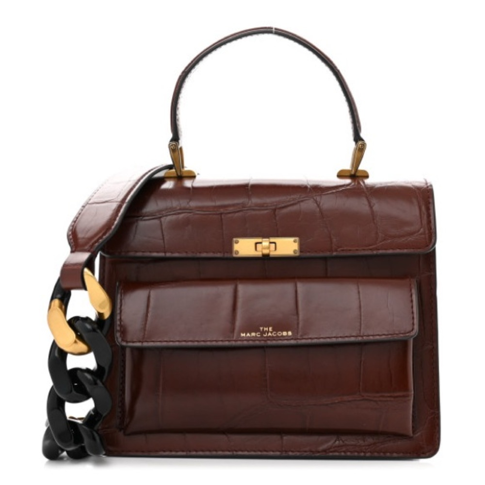 Marc Jacobs Croc-Embossed Uptown Bag